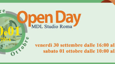 Open Day MDL Studio Roma – 30 settembre e 1 ottobre